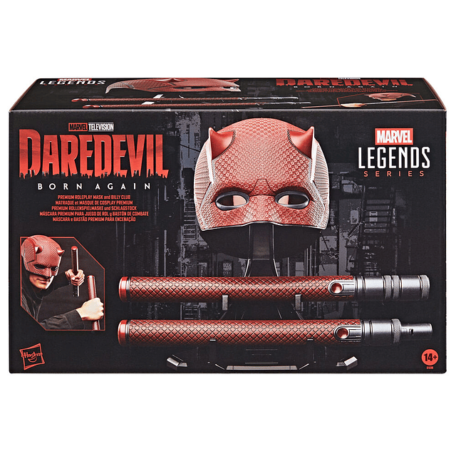 Marvel Legends Series Daredevil Born Again Mask + Billy Club replica