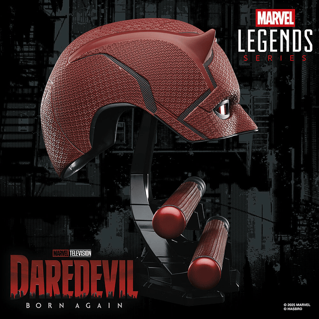 Marvel Legends Series Daredevil Born Again Mask + Billy Club replica