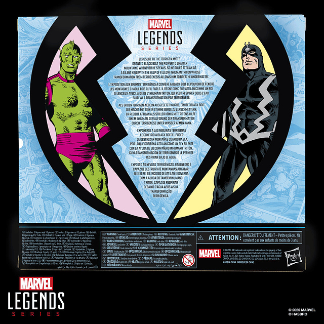 Marvel Legends Series Inhumans Black Bolt & Triton pack 2 figures 15cm