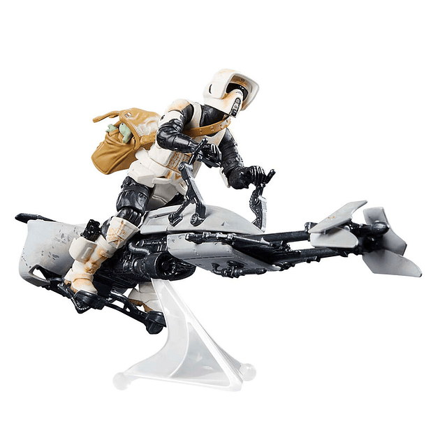 Star Wars the Mandalorian Speeder Bike Scout Trooper & Grogu figure 9cm