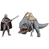 Star Wars The Mandalorian - Blurrg & Mandalorian set 2 figures 9,5cm