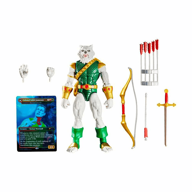 Marvel Spider-Man Magic The Gathering Man-Wolf figure 15cm