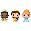 Carrot Pocket POP blister 3 figures Disney Princess Cinderella Tiana Bella easter