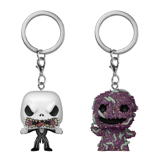Pocket POP pack 2 keychain Disney Nightmare Before Christmas Jack & Oogie Boogie