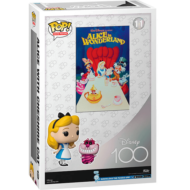 POP figure Movie Poster Disney 100th Anniversary Alice in Wonderland