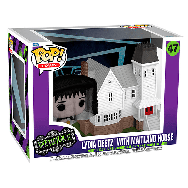 POP figure Town Beetlejuice Lydia Deetz with Maitland House