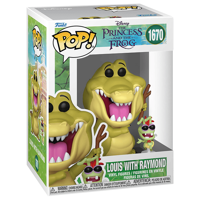POP figure Disney Tiana y el Sapo Louis with Raymond