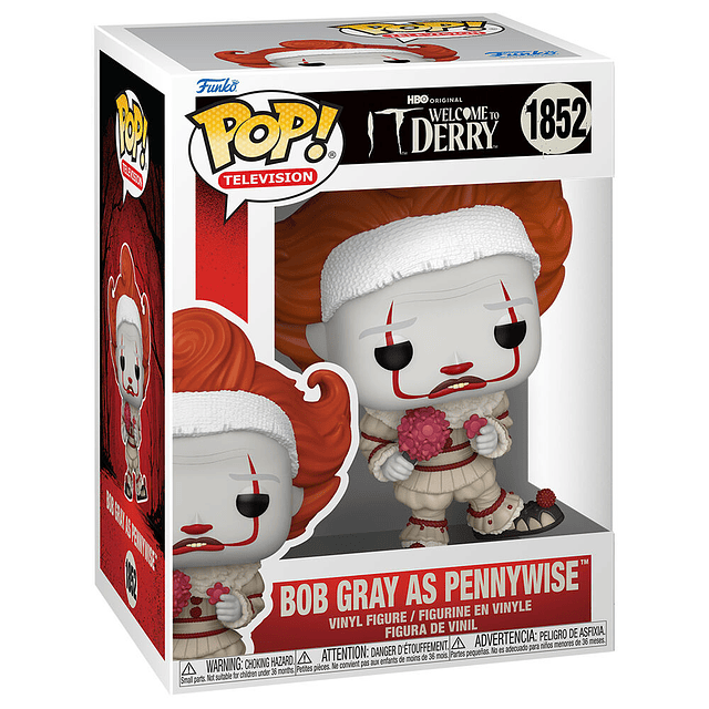 POP figure IT Welcome To Derry Bob Gray as Pennywise