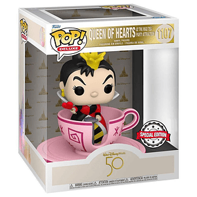 POP figure Walt Disney World 50th Queen of Hearts at mad tea party Exclusive