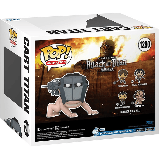 POP figure Super Attack On Titan Cart Titan Exclusive