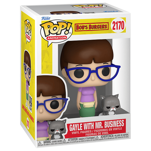 POP figure Bob's Burgers Gayle with Mr. Business