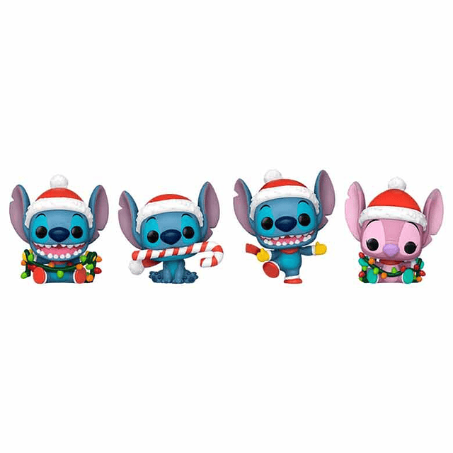 Pocket POP pack 4 figures Disney Stitch Tree Holiday
