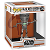 POP figure Deluxe Star Wars The Mandalorian IG-12 with Grogu