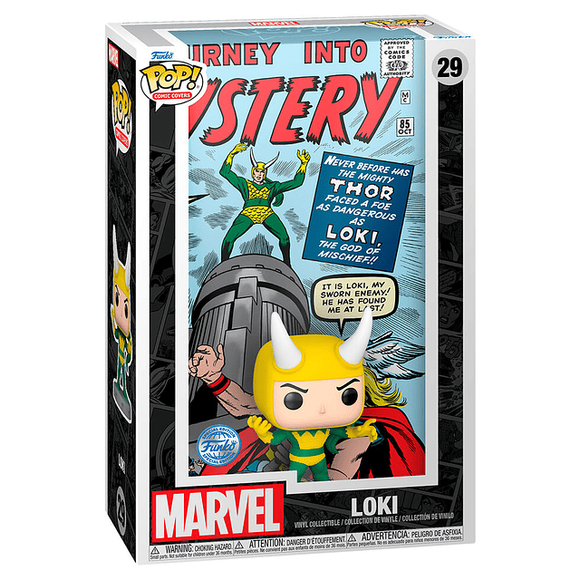 POP figure Comic Cover Marvel Loki Exclusive