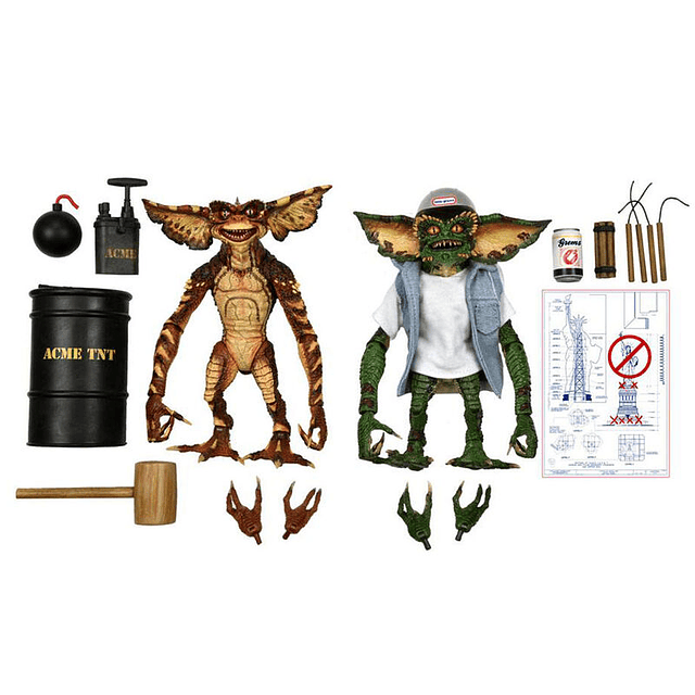 Gremlins 2 Ultimate Demolition Gremlins set figures 15cm