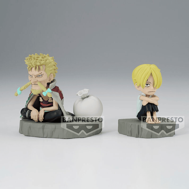 One Piece World Collectable Stories Sanji & Zeff figure 6cm