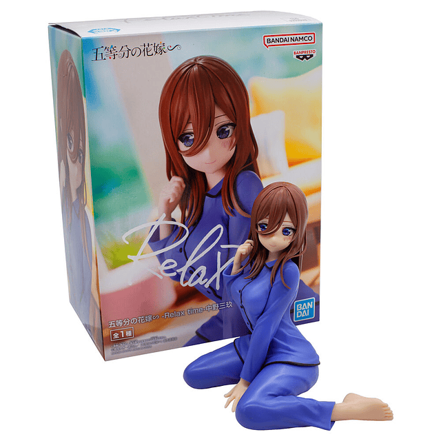 The Quintessential Quintuplets Miku Nakano Relax Time figure 12cm