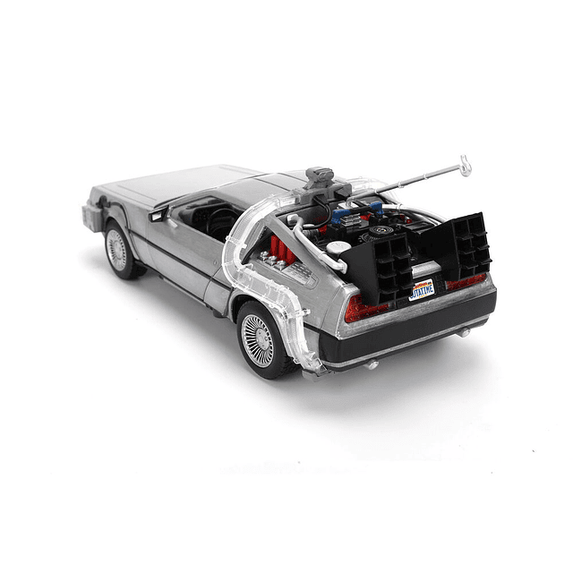 Back to the Future 40th Anniversary Time Machine Hollywood Rides Dlorean replica