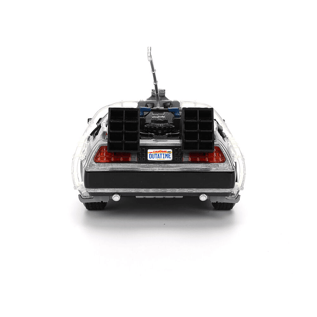 Back to the Future 40th Anniversary Time Machine Hollywood Rides Dlorean replica