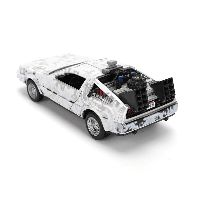 Back to the Future 40th Anniversary Time Machine Ice Effect Dlorean replica