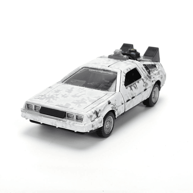 Back to the Future 40th Anniversary Time Machine Ice Effect Dlorean replica