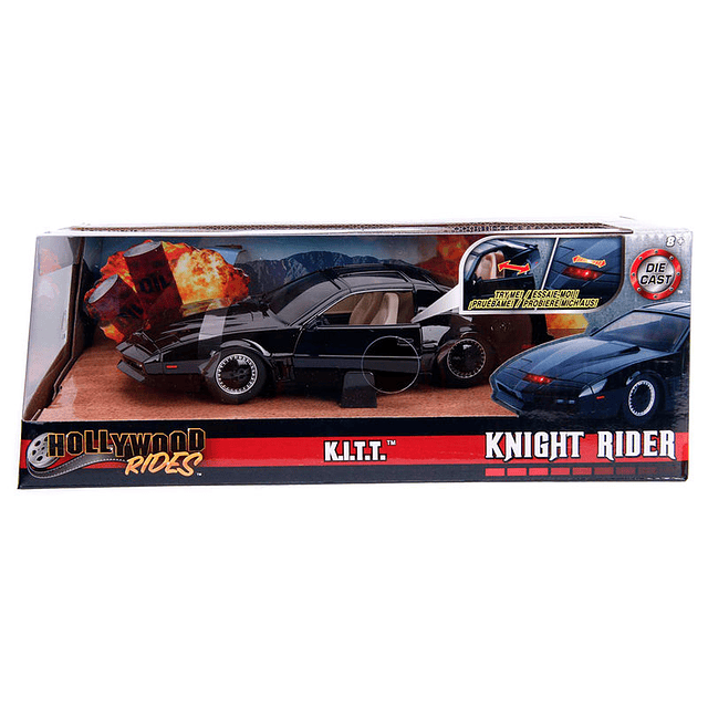 Knight Rider KITT metal car with lights