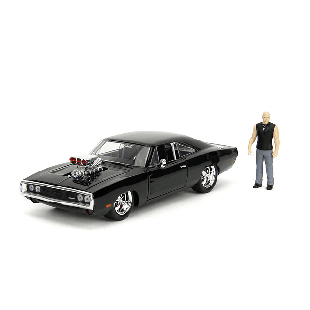 Fast & Furious Dodge Charger R/T car + Dominic Toretto figure set