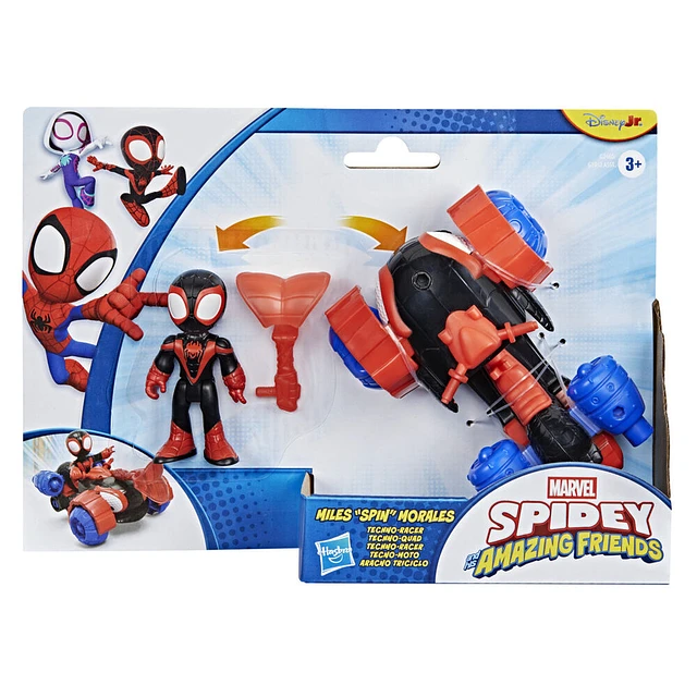 Marvel And His Awesome Friends Spidey Miles Morales figure + vehicle