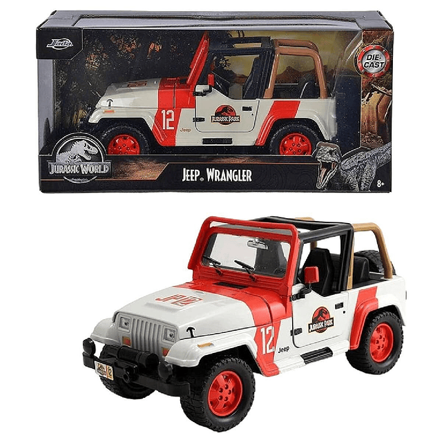 Jurassic Park Jeep Wrangler car 1/24