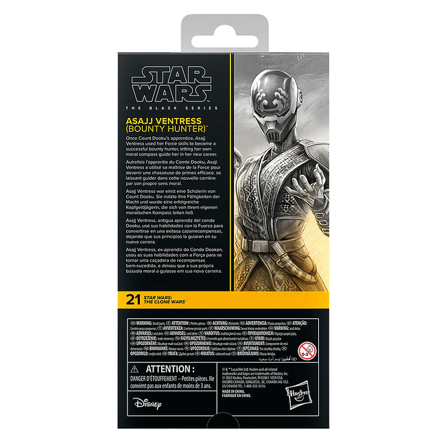 Star Wars: Attack of the Clones Asajj Ventress Bounty Hunter figure 15cm