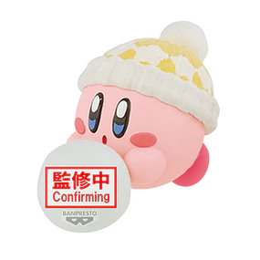 Kirby Play in the Snow Fluffy Puffy Mine Kirby figure 4cm