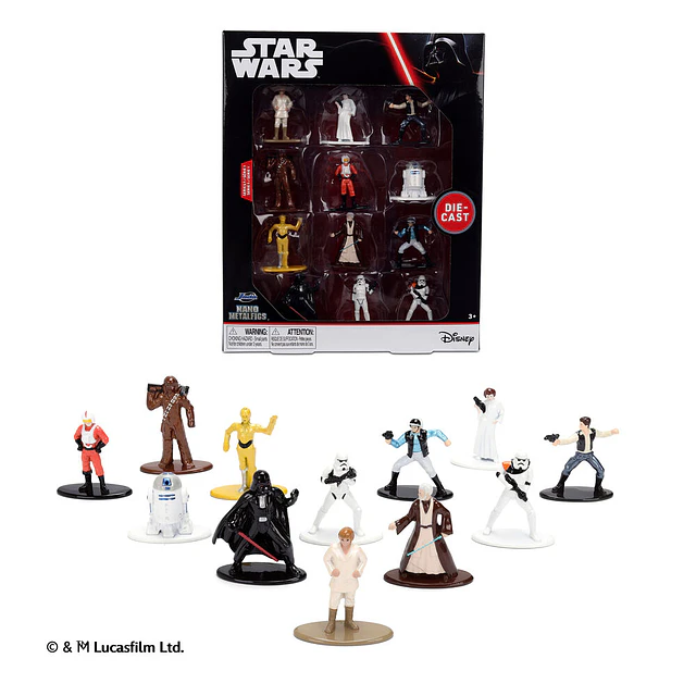 Star Wars pack 12 metalfigs figures 4cm