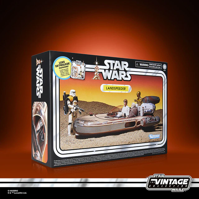 Star Wars Landspeeder + Luke Skywalker figure