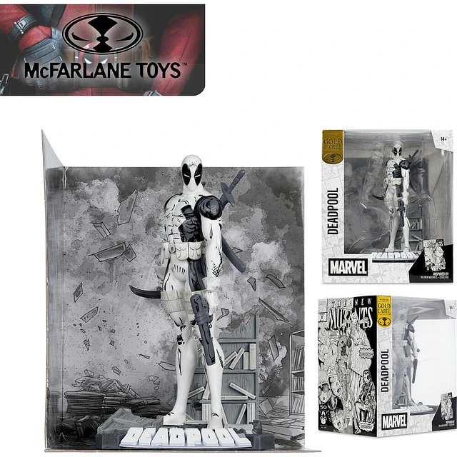 Marvel The New Mutants Gold Level Collection Deadpool figure 25cm