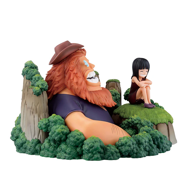 One Piece Dramatic Memories Saul & Robin figure 13cm