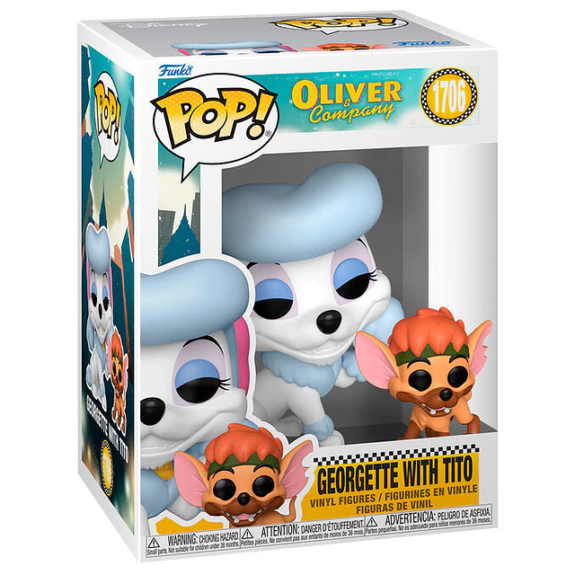 POP figure Disney Oliver & Company Georgette with Tito