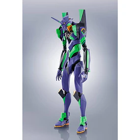 Evangelion: 3.0+1.0 Thrice Upon a Time Evangelion Test Type-01 + Spear of Cassius Renewal Color Edition Reissue Robot Spirits figure 17cm