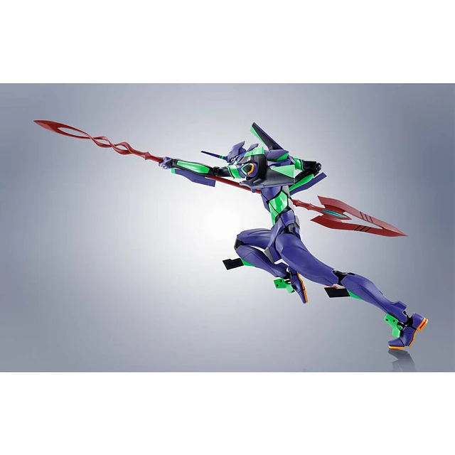 Evangelion: 3.0+1.0 Thrice Upon a Time Evangelion Test Type-01 + Spear of Cassius Renewal Color Edition Reissue Robot Spirits figure 17cm