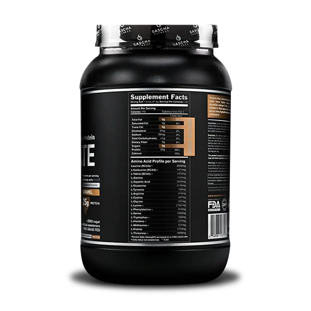 Proteina Sascha Fitness Sabor Caramelo