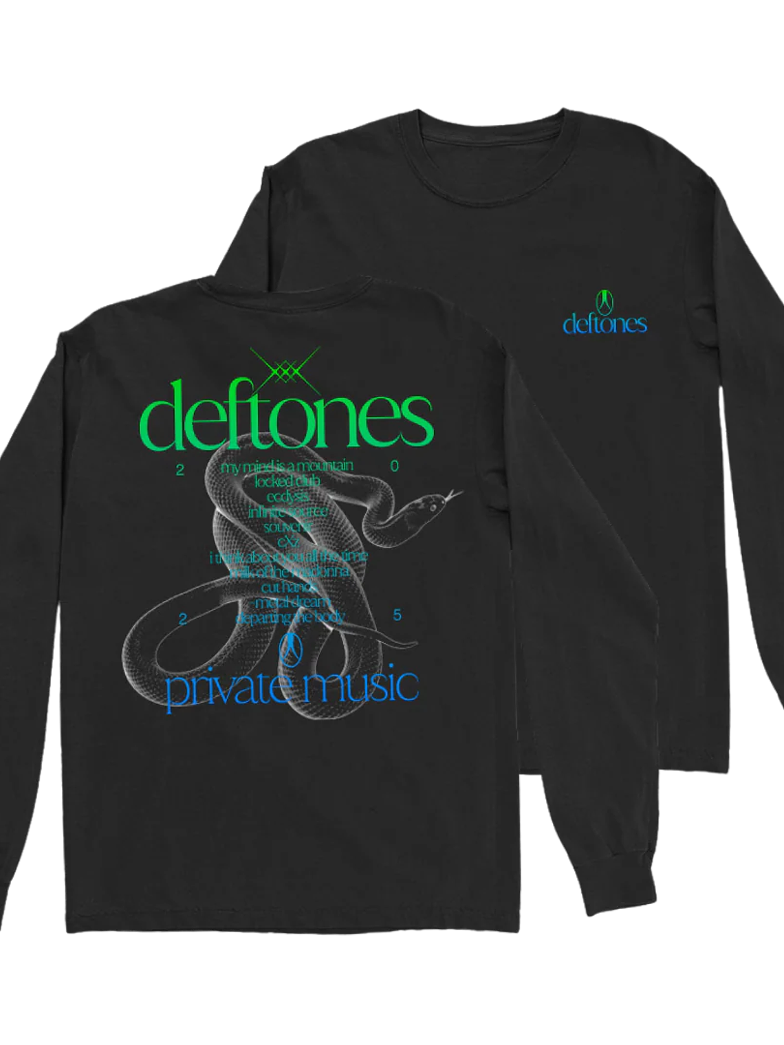 Deftones - Private Music Tracklist Manga Larga 1