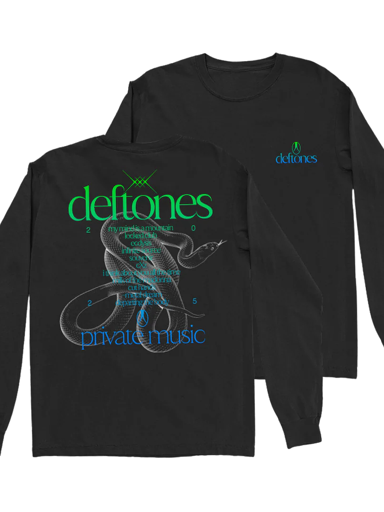 Deftones - Private Music Tracklist Manga Larga 1