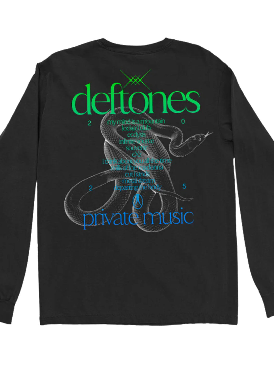 Deftones - Private Music Tracklist Manga Larga 3