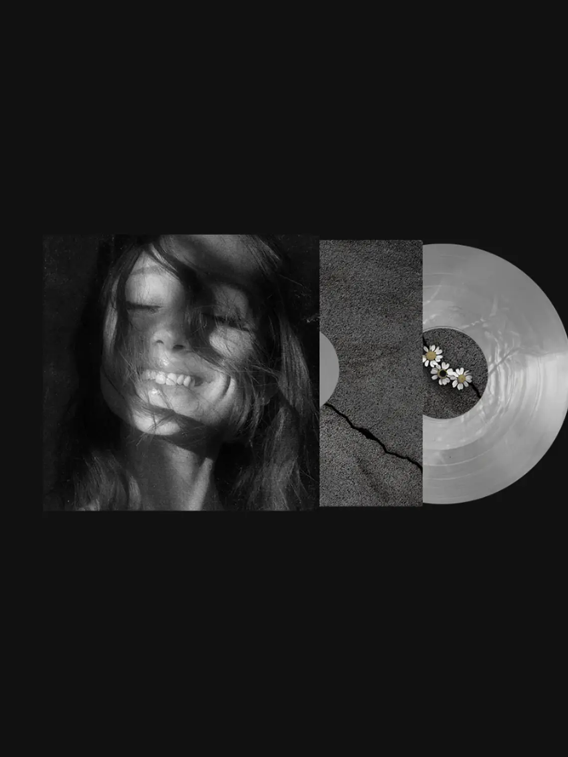 Ariana Grande - petal vinilo color blanco perlado translúcido LP 1
