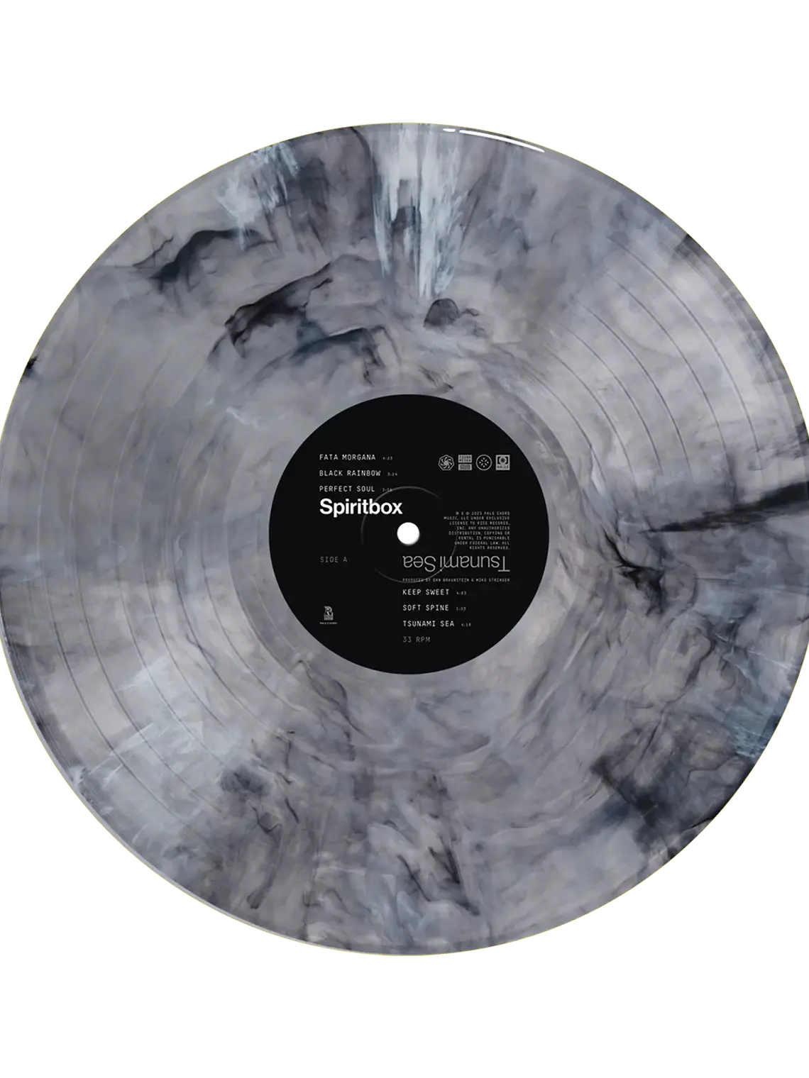 Spiritbox - Tsunami Sea (Hot Topic Exclusivo Gris / Negro / Blanco Marmol Vinilo LP) 1