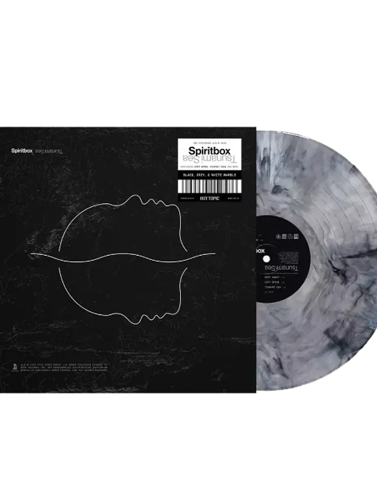 Spiritbox - Tsunami Sea (Hot Topic Exclusivo Gris / Negro / Blanco Marmol Vinilo LP) 2