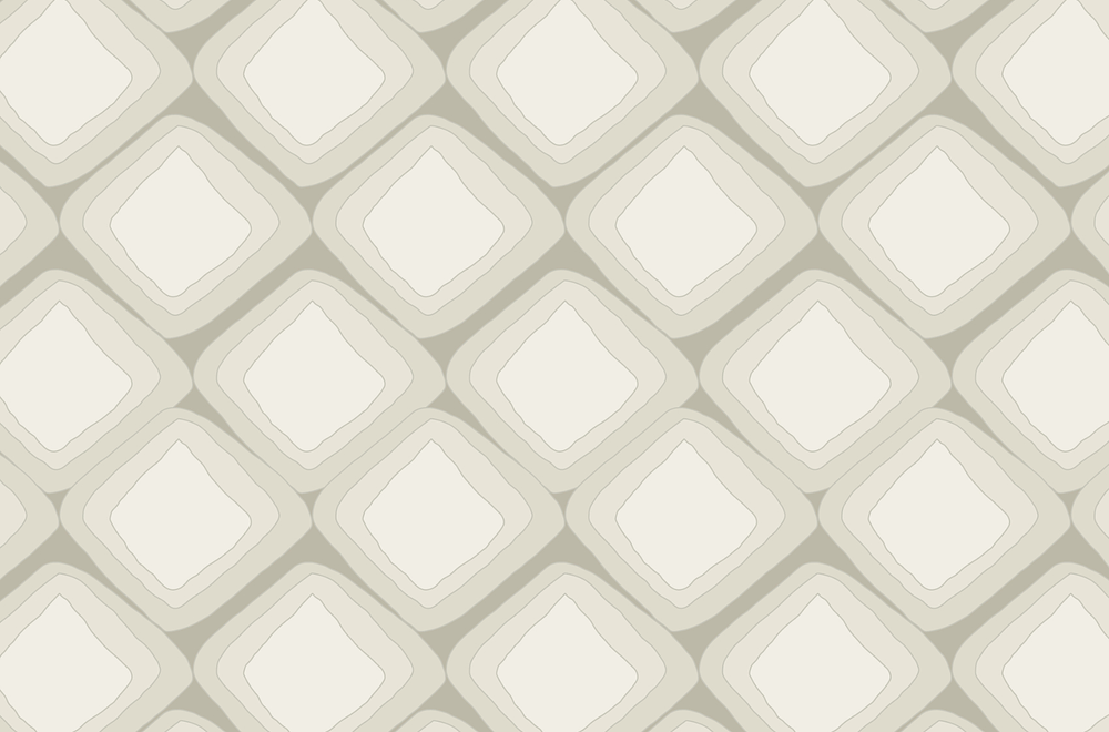 Creamy Rhombus, abstract geometry white