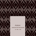 Aztec, geometrical dark motifs brushstrokes 