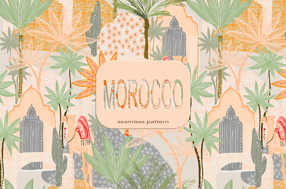 Morocco, tropical desert architecture 