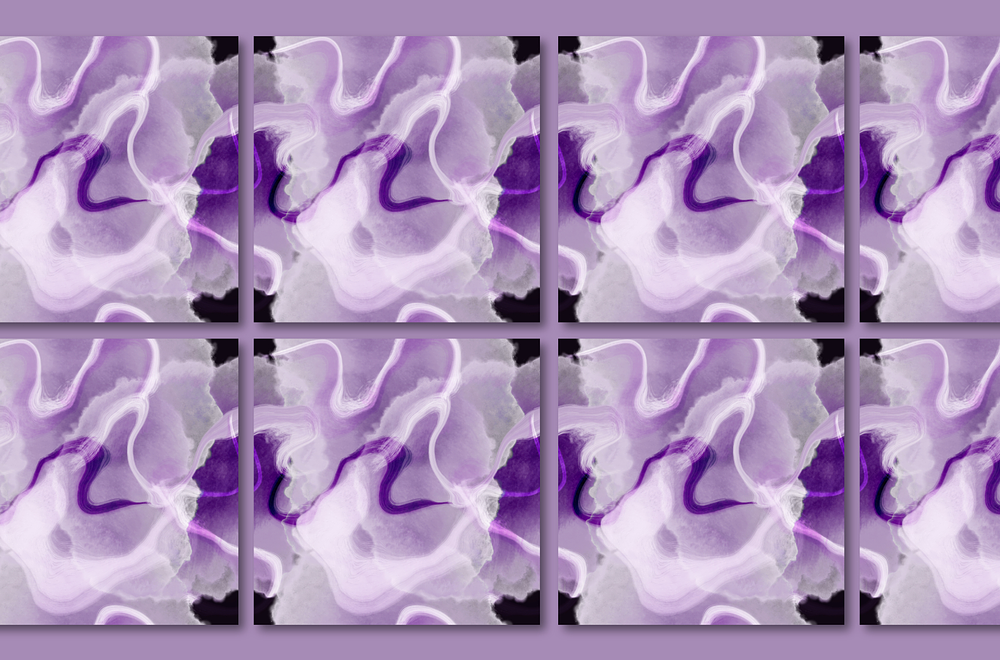 Marbled Lines, Amethyst stone abstract lilac shapes