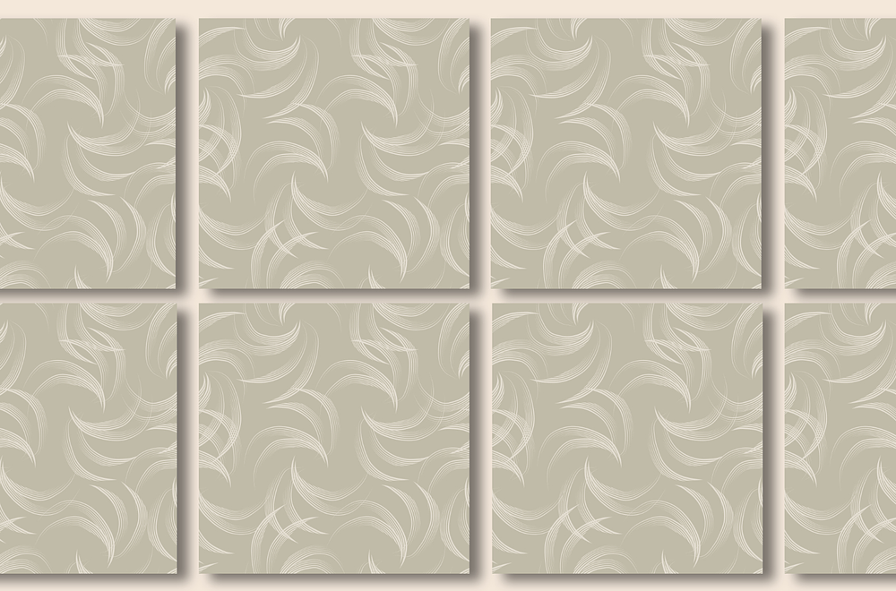 Abstract Bamboo, neutral tones leaves 